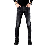 Slightly torn casual men jeans